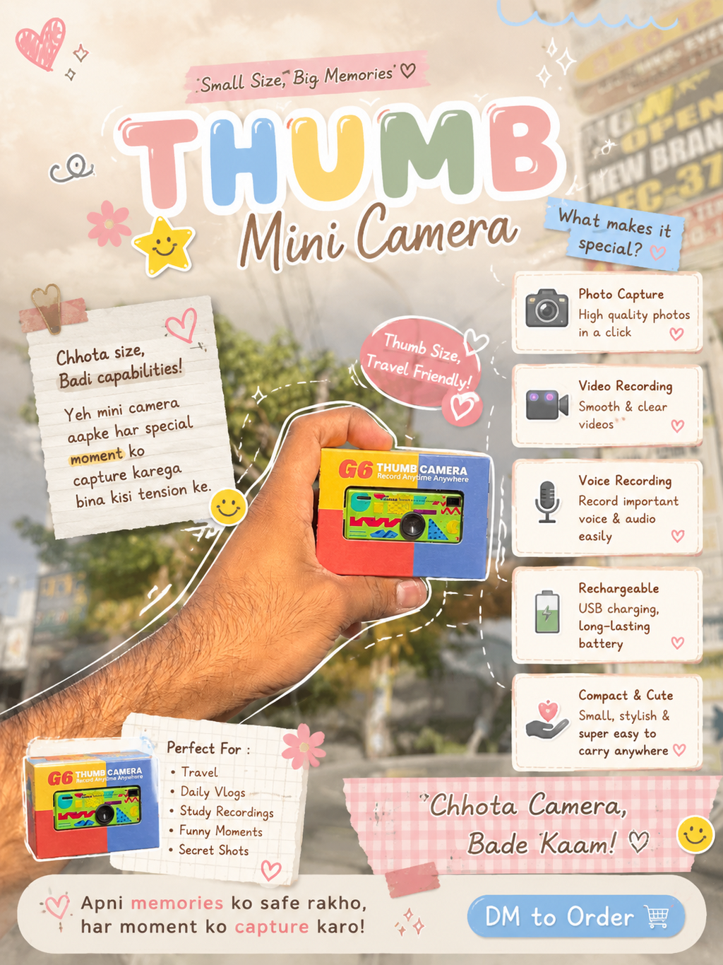 MINI Thumb Camera
